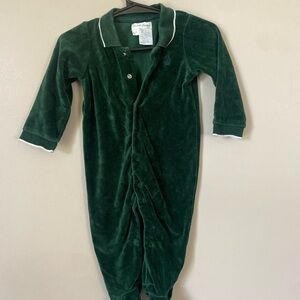 Ralph Lauren Dark Green Baby Onesie